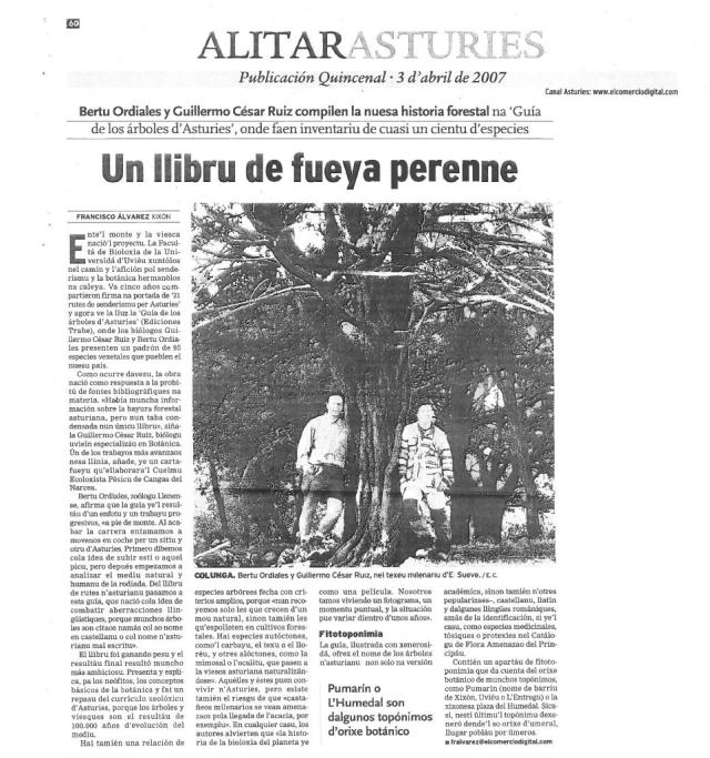 GUIA ÁRBOLES EN ALITARASTURIES