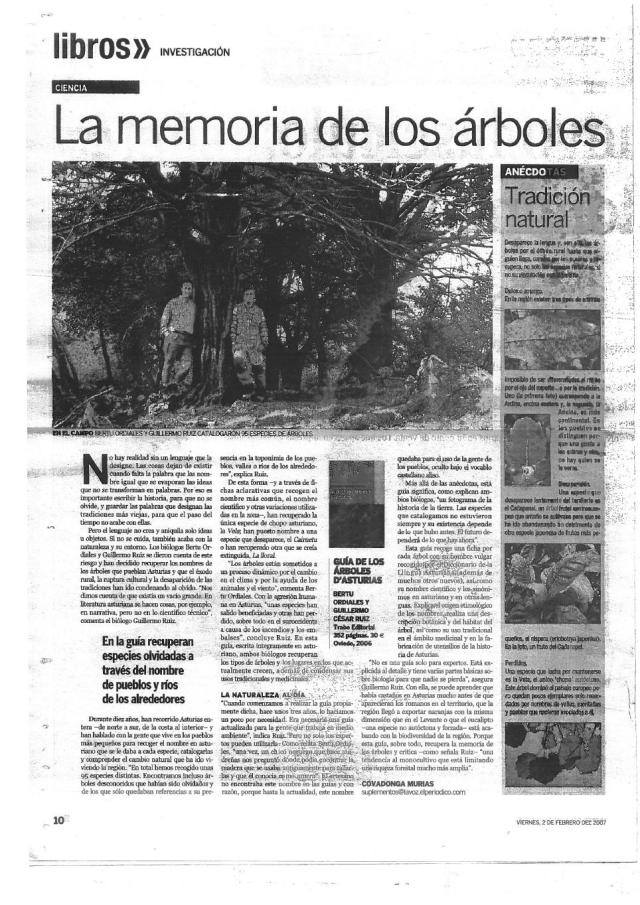 GUIA ÁRBOLES EN LA VOZ DE ASTURIAS
