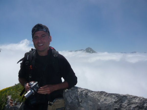 Guillermo desde el Mirador de Ordiales, Picos de Europa