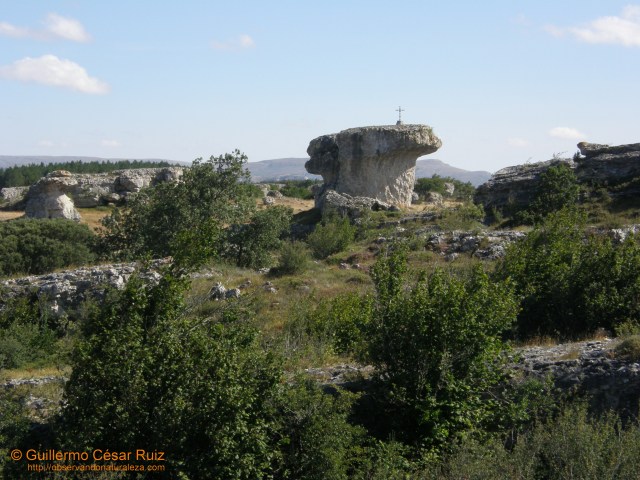 La Mesa desde su cara norte, Geoparque Mundial Las Loras, Espacio Natural Las Tuerces, un paisaje encantado