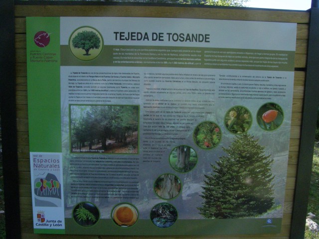 Panel informativo Tejeda de Tosande